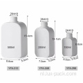 Groothandel aangepast Logo Square HDPE Cosmetische verpakking Plastic shampoo -flessen met lotionpomp